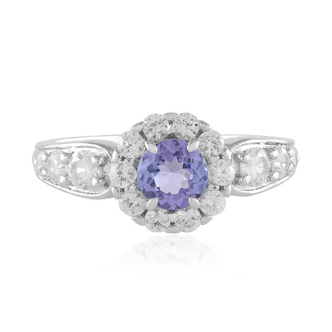 Gouden ring met een tanzaniet