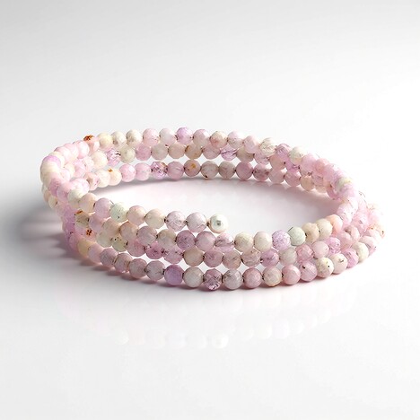 Bracciale in acciaio con Kunzite (Riya)