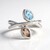 Anello in argento con Topazio Blu Cielo