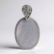 Mother of Pearl Silver Pendant (Annette classic)
