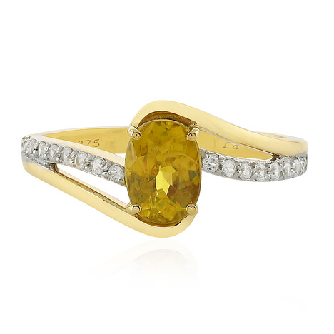 Anello in oro con Sfene (La Revelle)