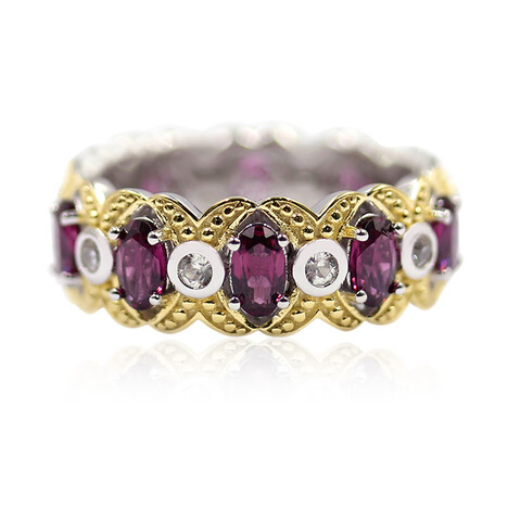 Rhodolith-Silberring (Dallas Prince Designs)