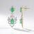Socoto Emerald Silver Earrings