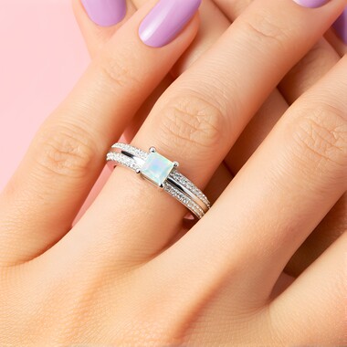 Welo-Opal-Silberring