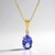 Collana in oro con Tanzanite AAA
