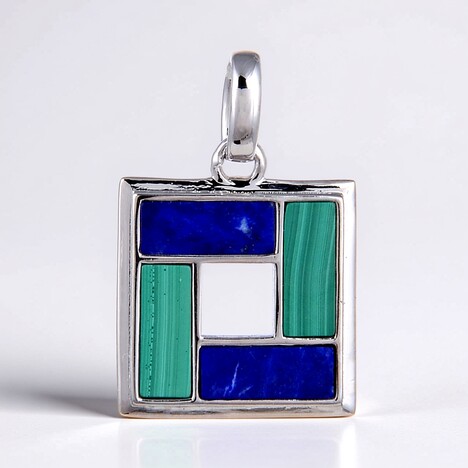 Pendentif en argent et Lapis-Lazuli