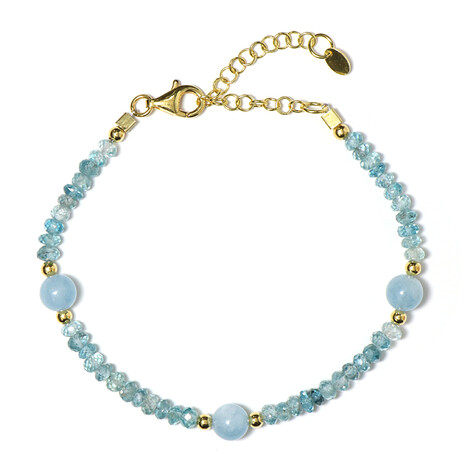 Edelstein-Silberarmband