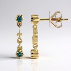 Orecchini in oro con Alessandrite Brasiliana