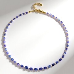 Collana in argento con Tanzanite