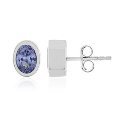 Tanzanite Silver Earrings