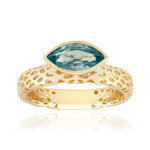 Anillo en oro con Zircón de Ratanak Kirí (Ornaments by de Melo)