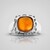 Anello in argento con Corniola (CUSTODANA)