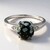 Anello in argento con Ossidiana Fiocco di Neve