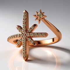 Anello in oro con Diamante Rose de France SI1 di Argyle (Annette)