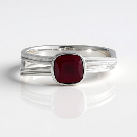 Anello in argento con Rubino del Madagascar (de Melo Essence)
