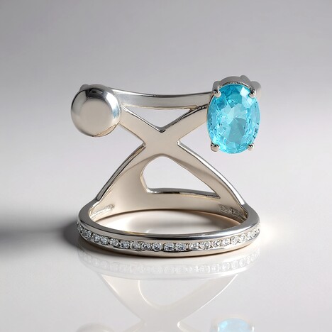 Anello in argento con Zircone Ratanakiri (de Melo Essence)