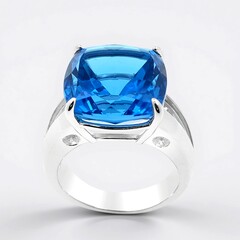 Anello in argento con Topazio Marambaia (de Melo Essence)