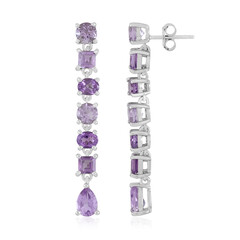 Pendientes en plata con Amatista Rosa de Francia