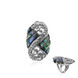 Anello in argento con Conchiglia Abalone (Art of Nature)