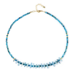 Collar en plata con Aguamarina de Brasil