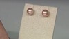 Pendientes en plata con Perla Ming durazno (TPC)