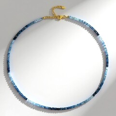 Collana in argento con Acquamarina Santa Maria