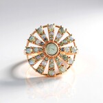 Anello in argento con Labradorite Verde Maniry (KM by Juwelo)
