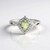 Anello in argento con Granato Menta Merelani