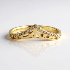 Anello in argento con Diamante Champagne I2