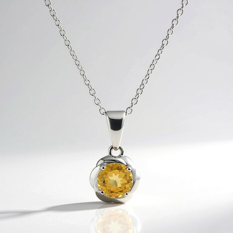 Collana in argento con Citrino