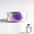 Anello in argento con Ametista Siberiana