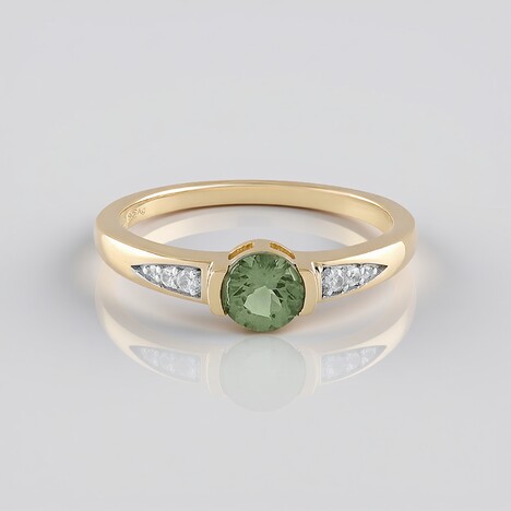 Anello in argento con Apatite Cromo