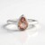 Anello in argento con Topazio Mistico Pesca