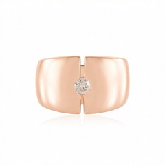 Anello in argento con Diamante Champagne I3 (de Melo Essence)