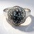 Anello in argento con Ossidiana Fiocco di Neve