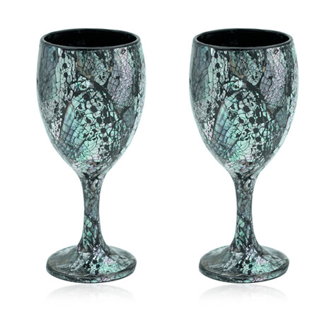 Abalone-Muschel-Gläser (Bali Barong)