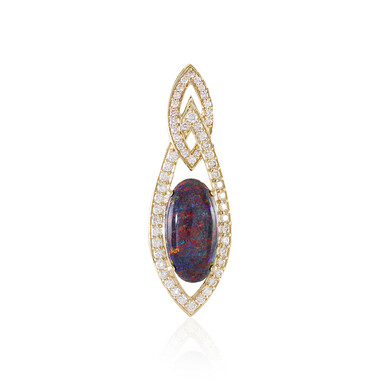 Andamooka-Matrix-Opal-Goldanhänger (AMAYANI)