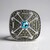 Anello in argento con Topazio Blu Svizzero (Annette classic)