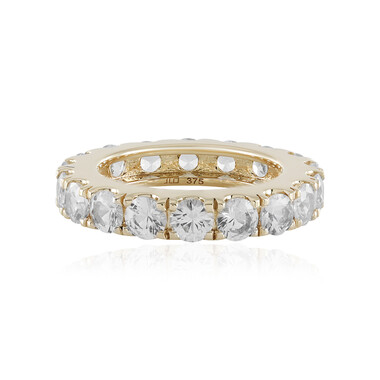 Weißer Saphir-Goldring (de Melo Gold)