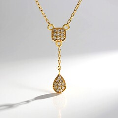Collana in argento con Diamante Champagne I2 (de Melo Essence)