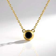 Collana in argento con Diamante Nero