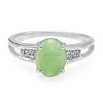 Kaiserlicher Chrysopras-Silberring