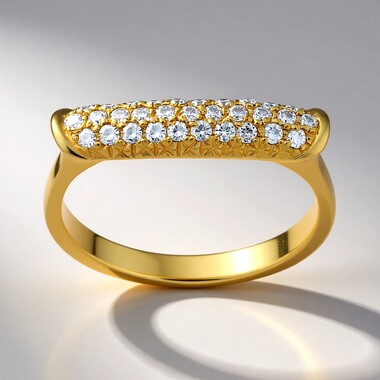 14K SI2 (H) Diamond Gold Ring
