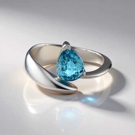 Anello in argento con Zircone Ratanakiri
