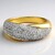 Anello placcato in oro con Zircone