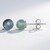 Orecchini in argento con Fluorite