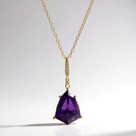Collana in oro con Ametista