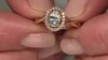 Anillo en oro con Zafiro blanco