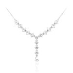 Collar en plata con Topacio blanco