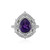 Anello in argento con Ametista Zambiana